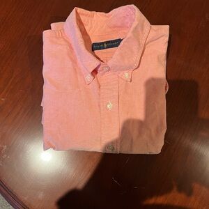 Ralph Lauren Men's Coral Button Down Shirt